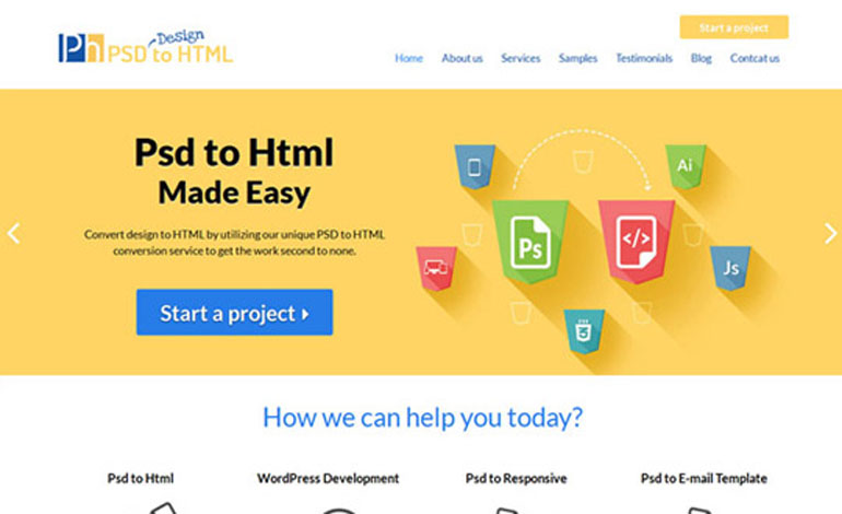 Psd Design to Html