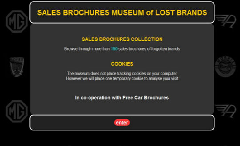 Sales Brochures Museum of Lost Brands