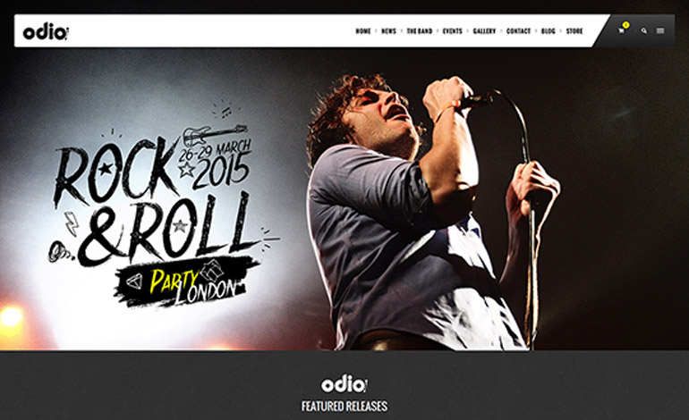 Odio Music WP Theme For Bands Clubs and Musicians