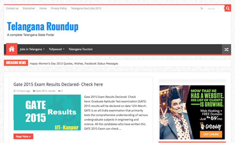 Telangana Roundup