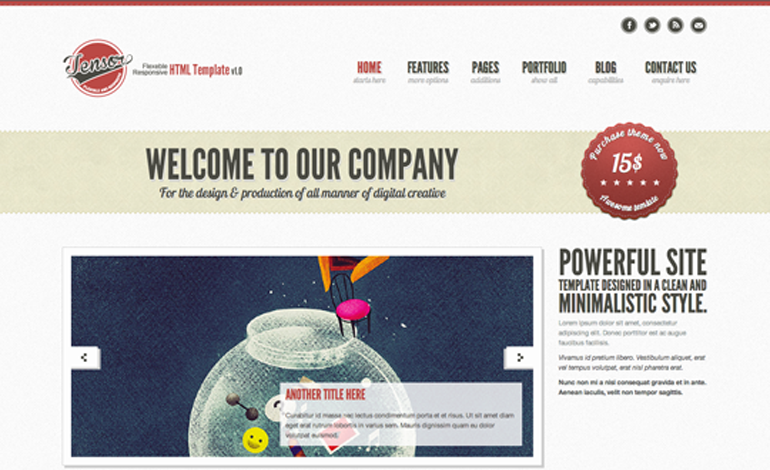 Tensor - Responsive HTML Template