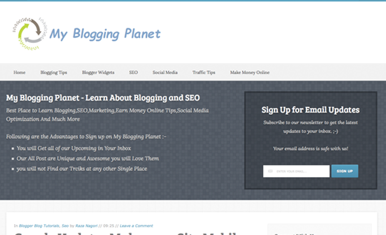 My Blogging Planet