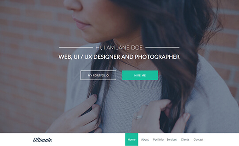 Ultimate One Page Portfolio Template