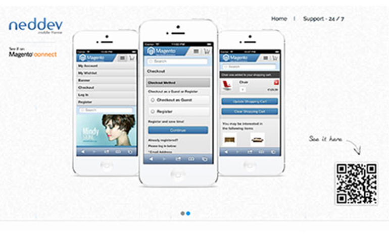 neddev mobile theme for Magento