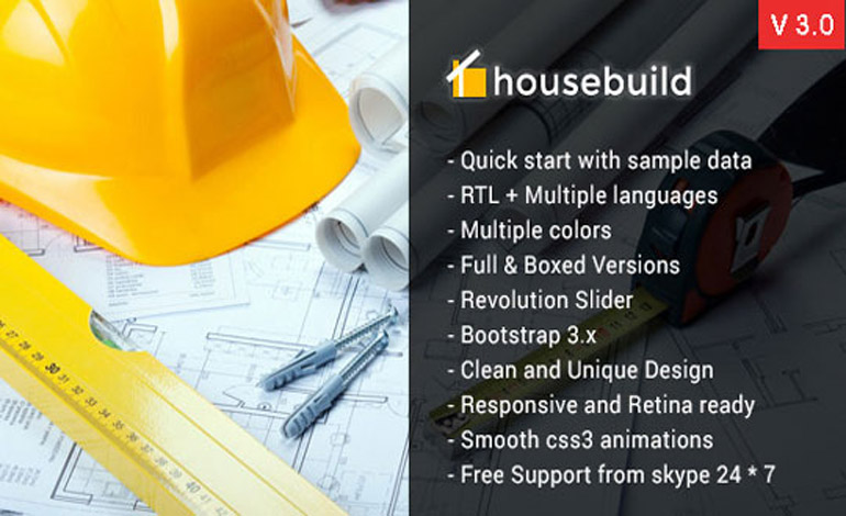 Housebuild Joomla Construction Business Theme