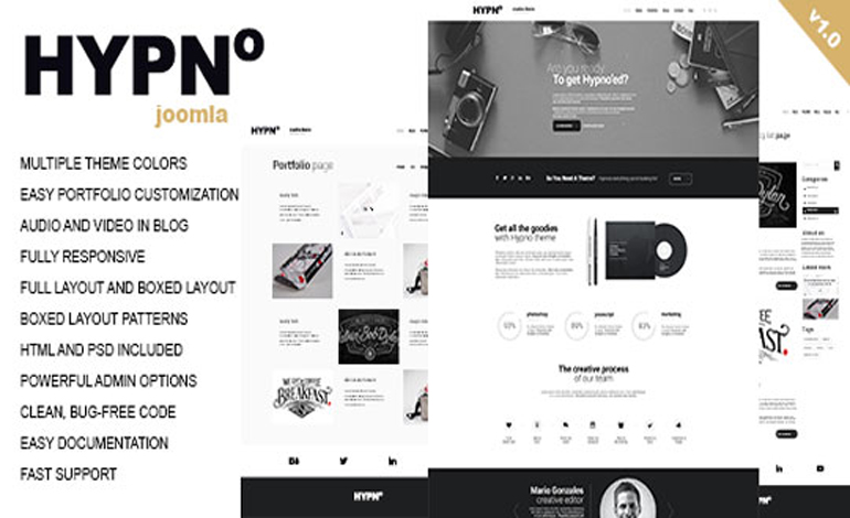 Hypno Modern Responsive Joomla Template