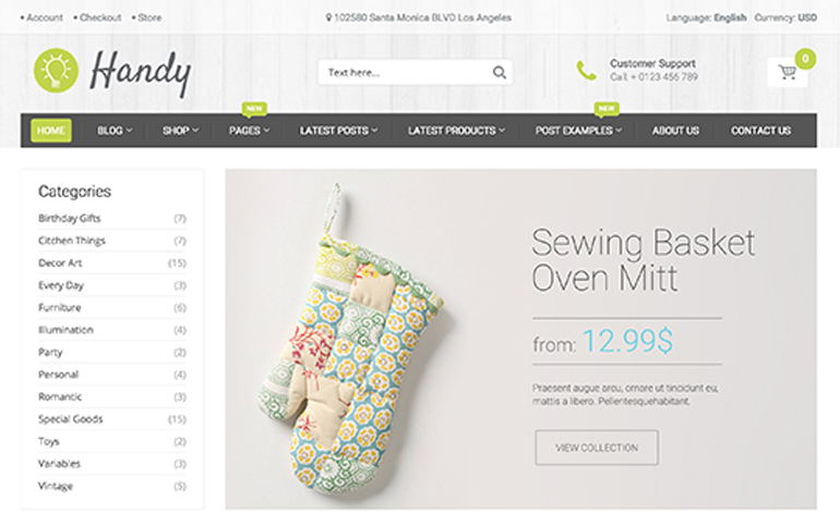 Handy Handmades WordPess Theme