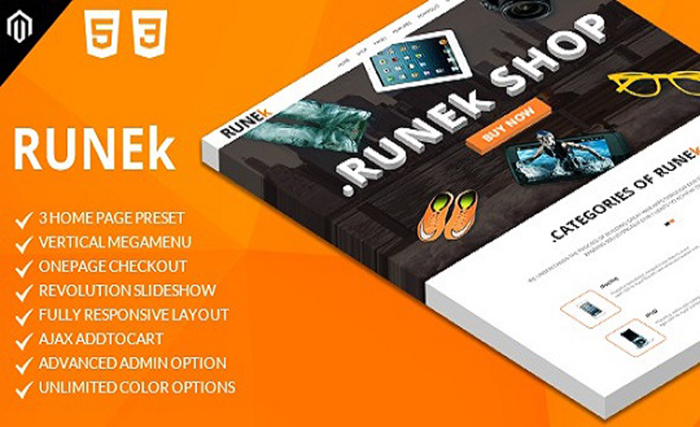 Runek Multipurpose and Responsive Magento Theme