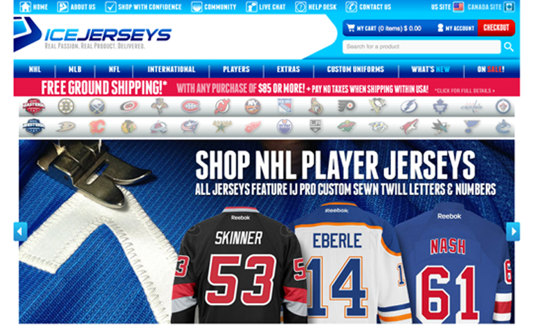 IceJerseys.com - Official Fan Shop