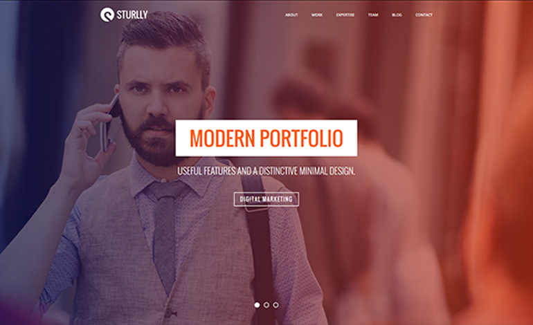 Sturlly Responsive One Page Multi Purpose Template