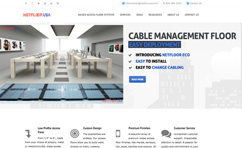 Netfloor USA Cable Management Access Floor