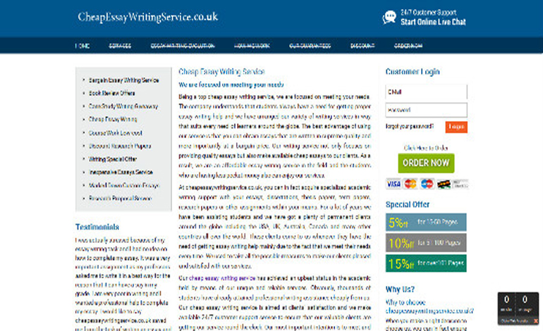Cheap Essay Writing Service UK