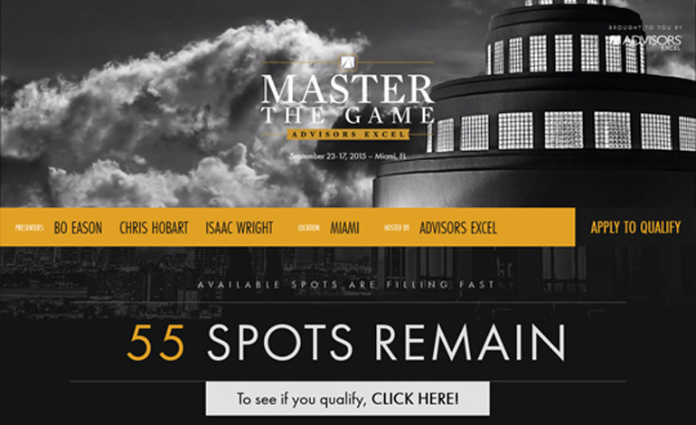 Master the Game Event Site