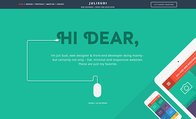 Juli Sudi Web Designer One Page