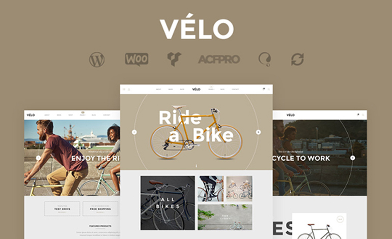 VELO Bike Store WordPress Theme
