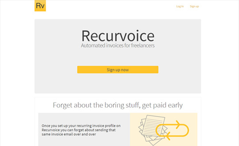Recurvoice invoice creator for freelancers