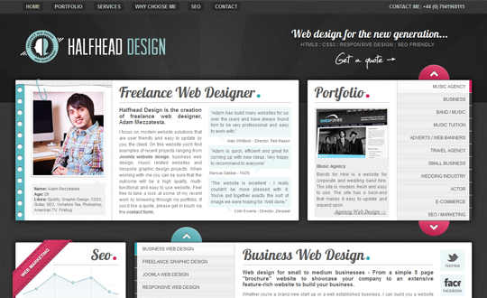 Half Head Web Designer