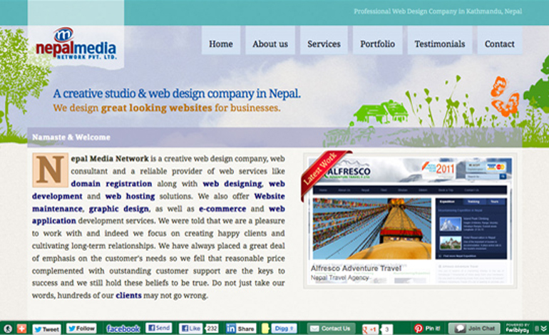 Nepal Media - Web Design