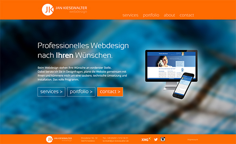 Jan Kiesewalter Webdesign