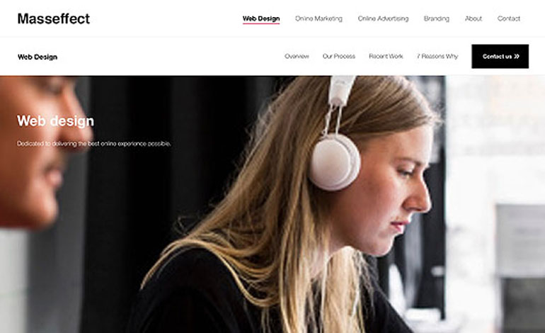 Mass Effect Web Design