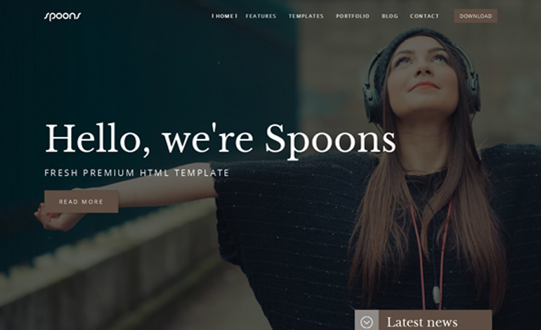 SPOONS HTML Multi page Website Template