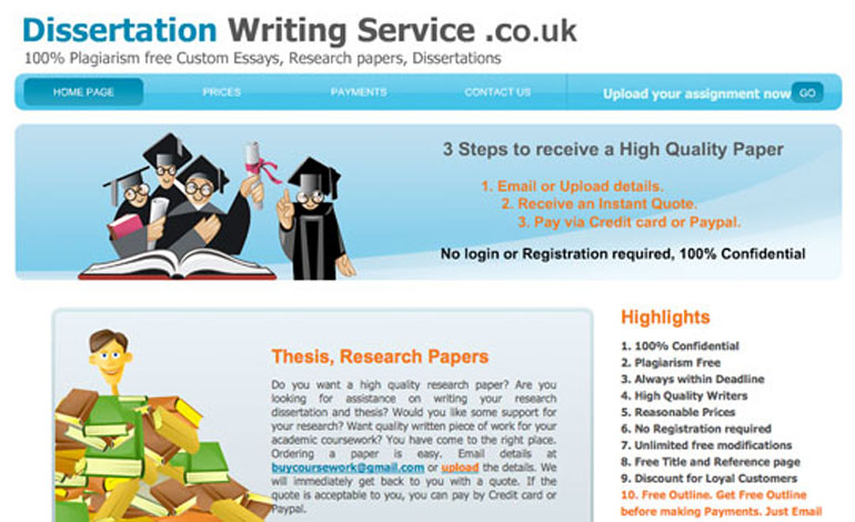 Dissertation Proposal Writing Service