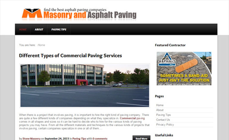 Asphalt Paving and Masonry