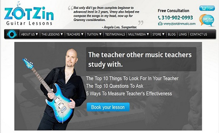 Vreny Guitar Lessons ZOT Zin Music LLC