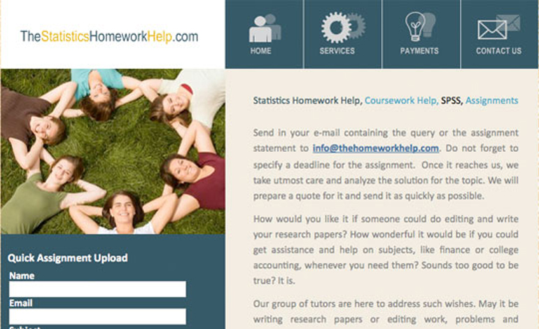 Statistics Homework Help