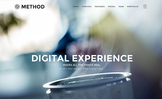 Method HTML5 Landing Page Template