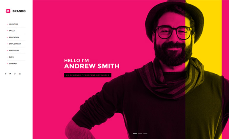 Brando Responsive and Multipurpose OnePage Template