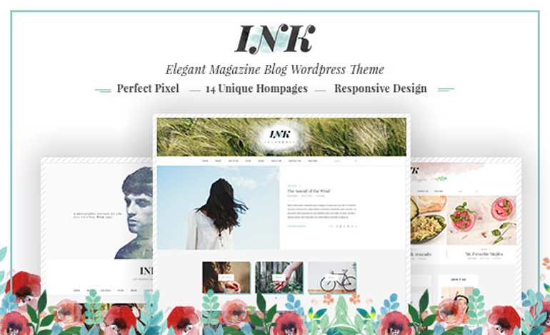 INK Elegant Magazine Blog WordPress Theme