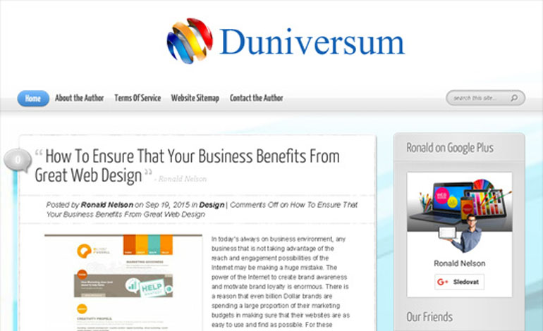 Duniversum Advice for Web Design
