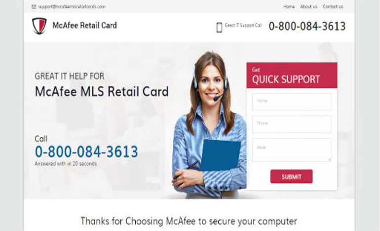 Mcafee MLS Retail Card