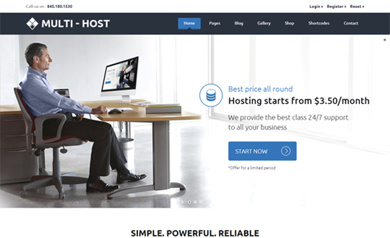 Multi Host WHMCS Hosting WordPress Theme
