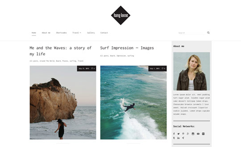 Hang Loose  WordPress Theme