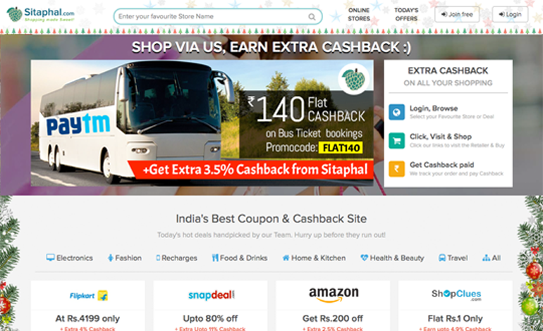 Sitaphal Best cashback website in India