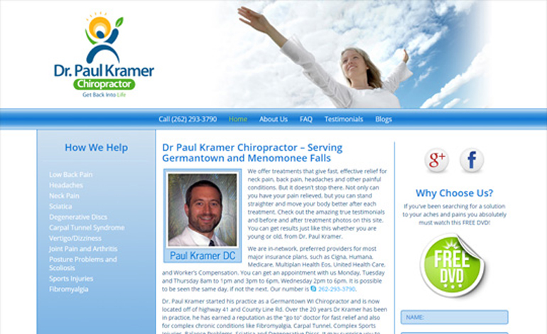 Germantown WI Chiropractor Dr Paul Kramer