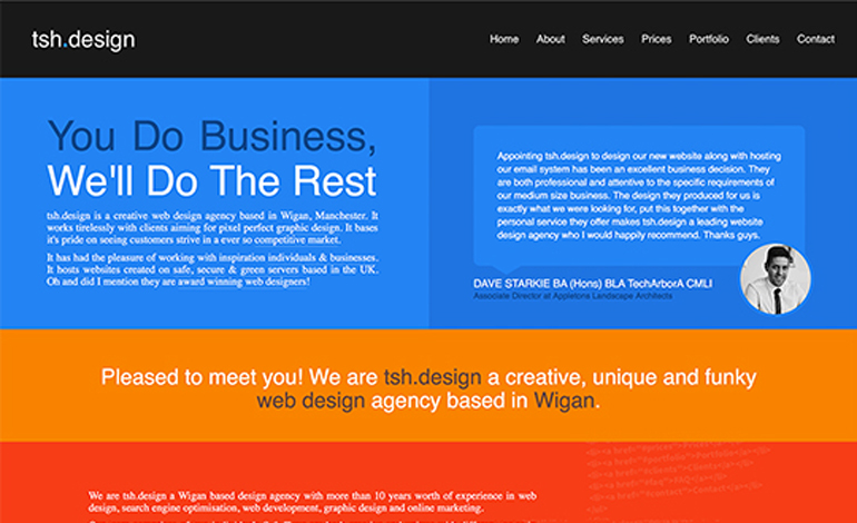 tsh design Web Design Wigan