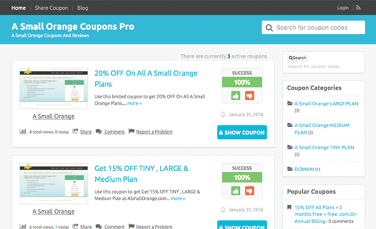 A Small Orange Coupons Pro