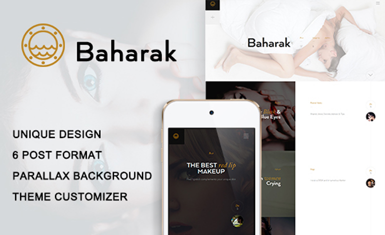 Baharak A Creative WordPress Blog Theme
