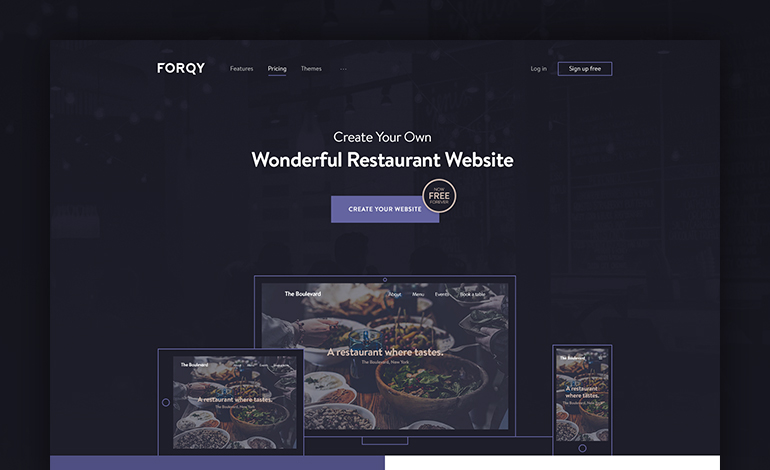FORQY Restaurant Websites
