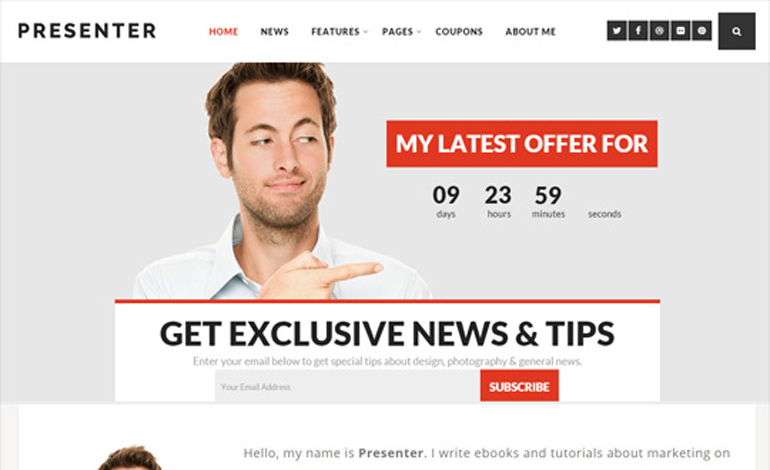 Presenter Bold WordPress Theme