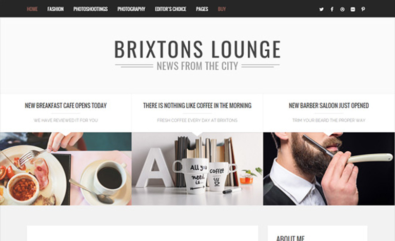 Brixton WordPress Blog Theme