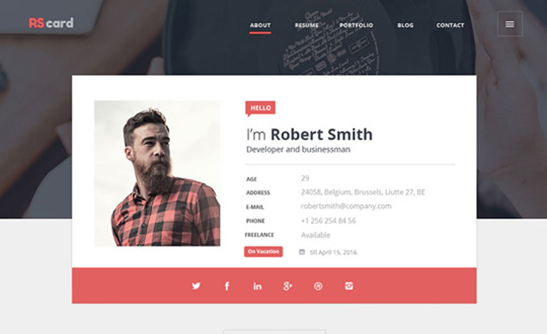 Topnotch CV and Portfolio WordPress