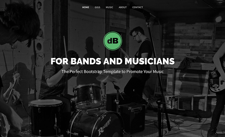 Decibel Bootstrap 4 Template