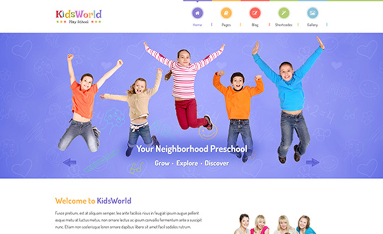 KidsWorld Kindergarten Theme