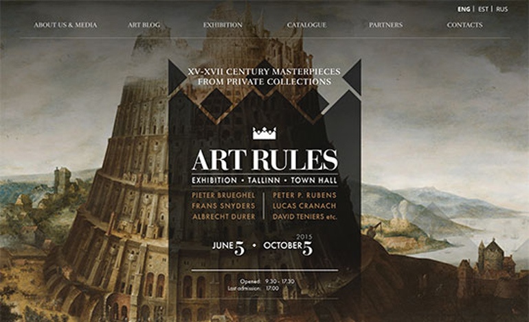 Art Rules Exhibition in Tallinn Town Hall