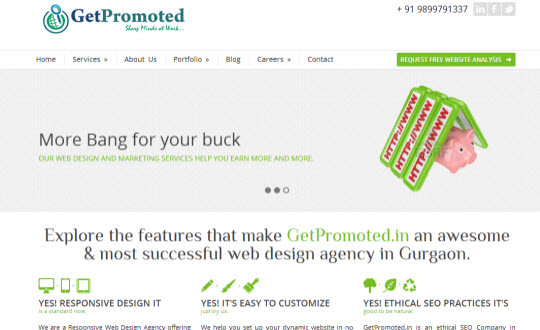 GetPromoted.in  Web Design Gurgaon