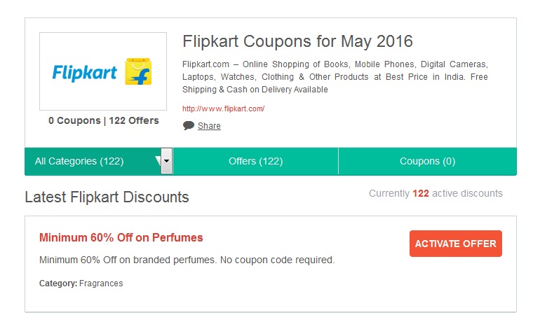 Flipkart Coupons